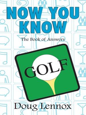 cover image of Now You Know Golf